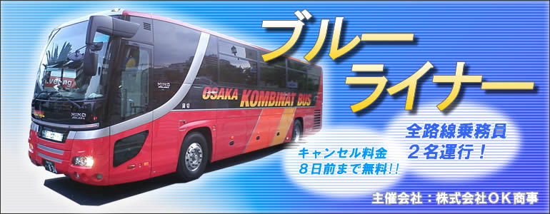 関東から全国へ高速バスを運行する【ブルーライナー】をご紹介！