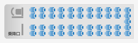 4列スタンダード座席表
