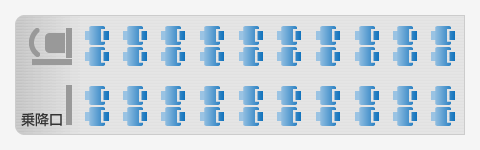 4列のびのびシート座席表