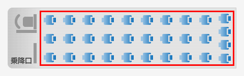 女性専用車座席表