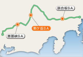 中央自動車道路略図