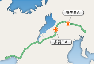 名神高速道路略図