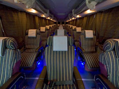 ロイヤルブルーバスシート写真